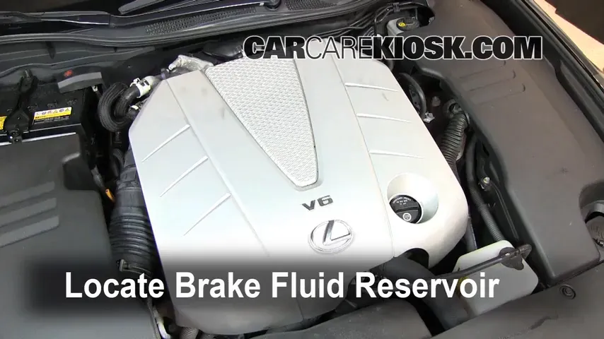 2007 Lexus GS350 3.5L V6 Brake Fluid Add Fluid